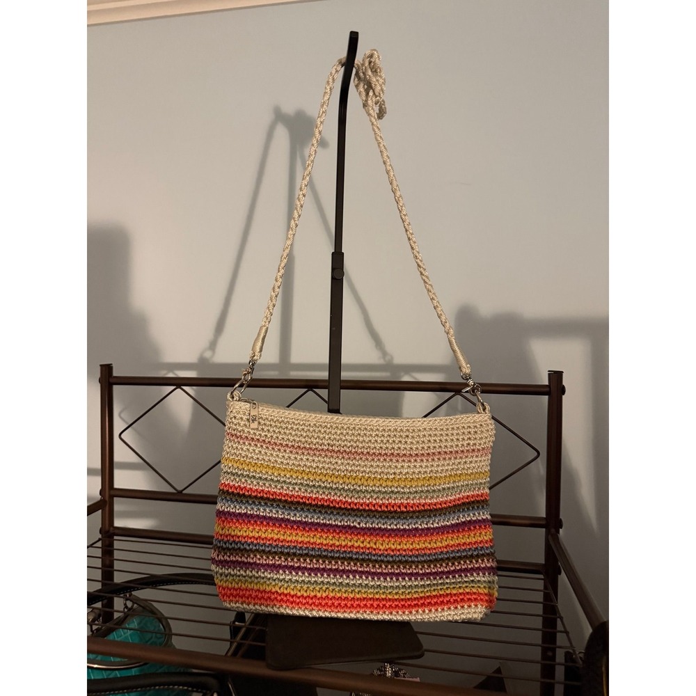 The SAK in multicolor strips and cream